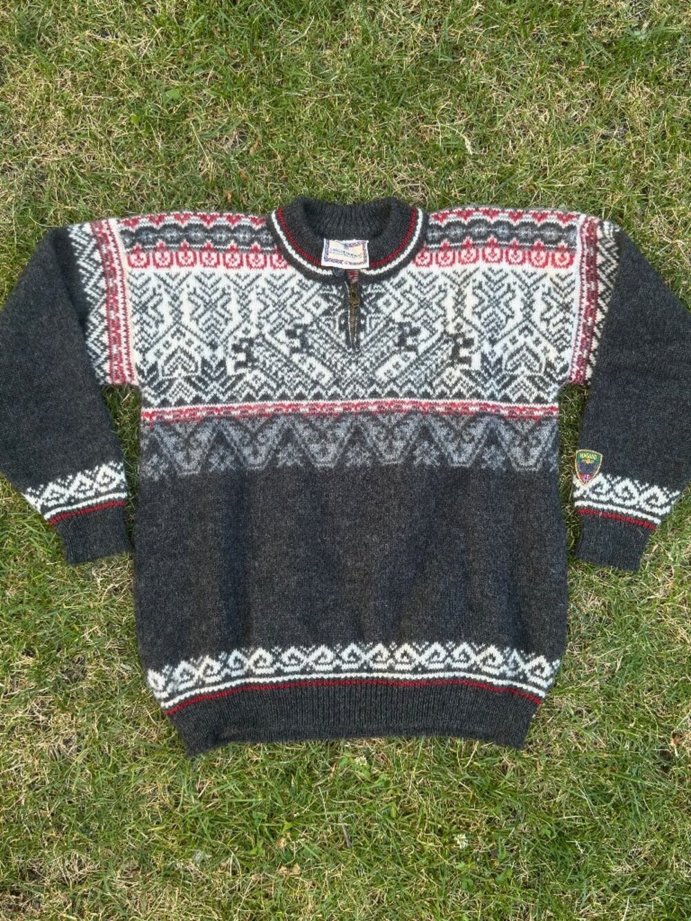 Dale of Norway - Vintage 1998 Nagano Olympic Sweater (Men's) - Gray